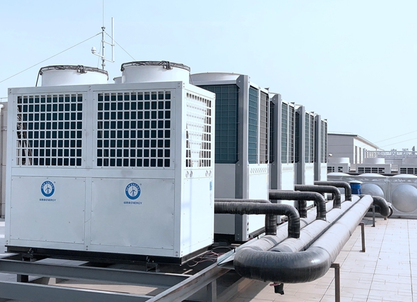 晋中市榆次区大拇指广场冠军国际网空气能热泵6000平方采暖项目